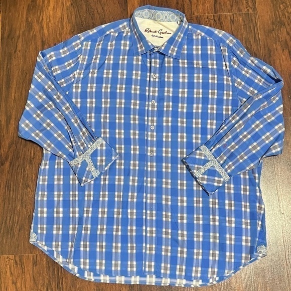 ROBERT GRAHAM LONG SLEEVE BUTTON DOWN SHIRT 3XL in great condition - Picture 1 of 16